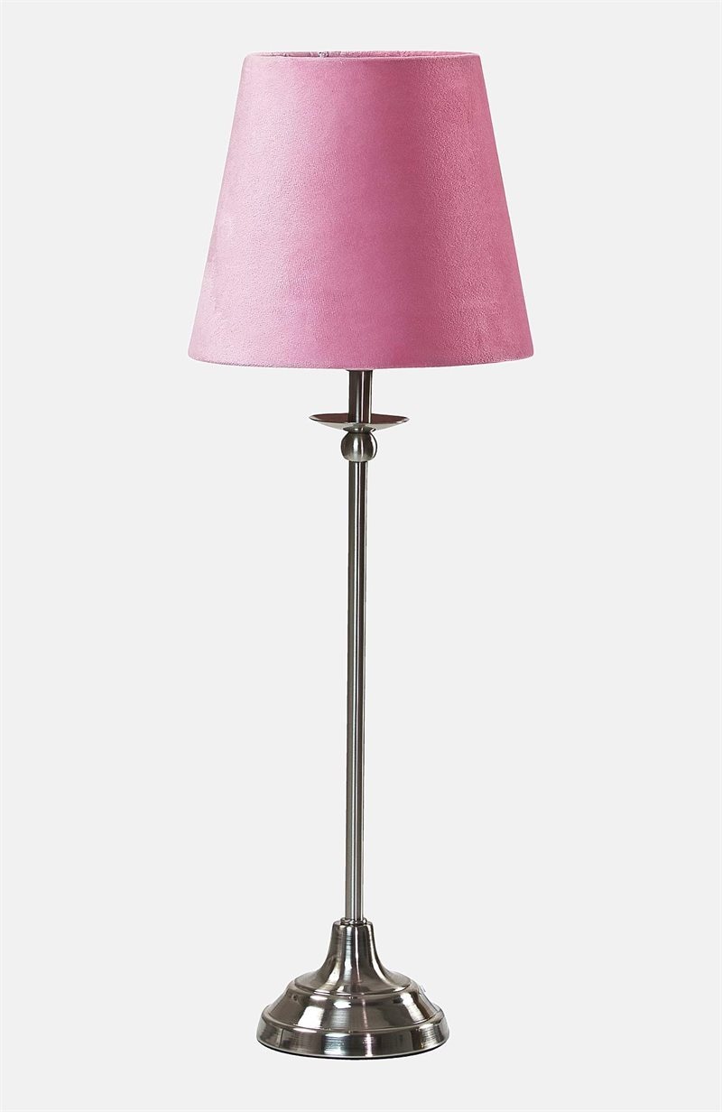 Bordlampe Elenore metal/fløjl 50 cm