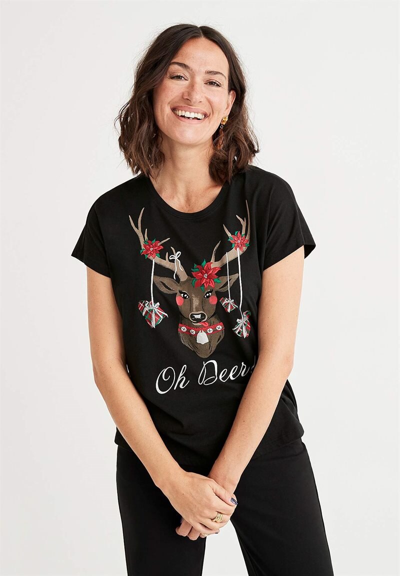 T-shirt med julemotiv