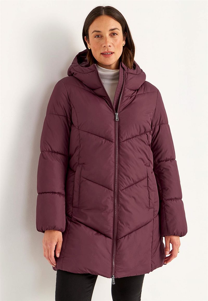 Varm jakke med luftig polstring