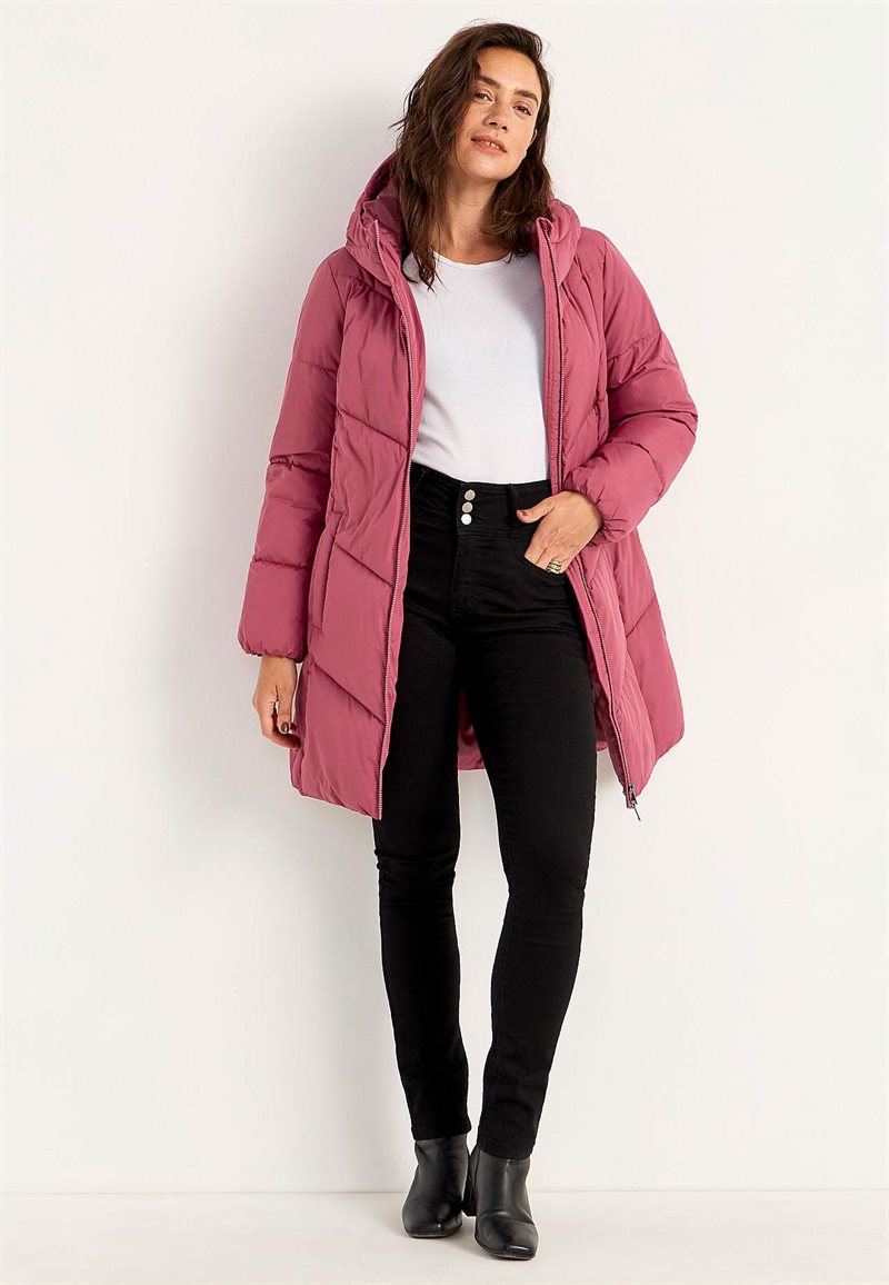 Varm jakke med luftig polstring