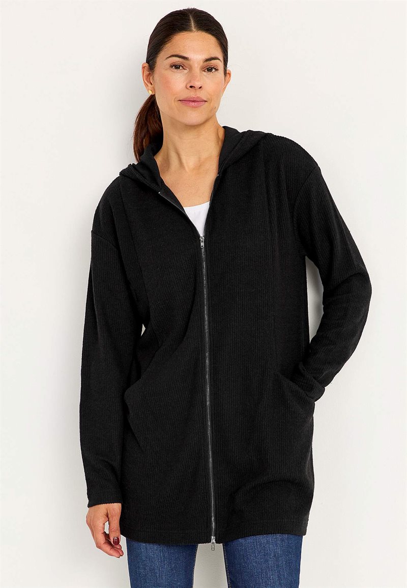 Superblød lang cardigan med lommer Beata