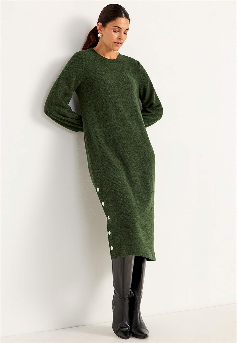 Superblød kjole med knapper Beata