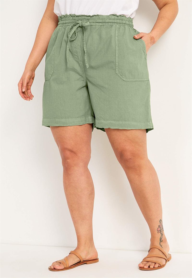 Shorts i vasket bomuld Jade