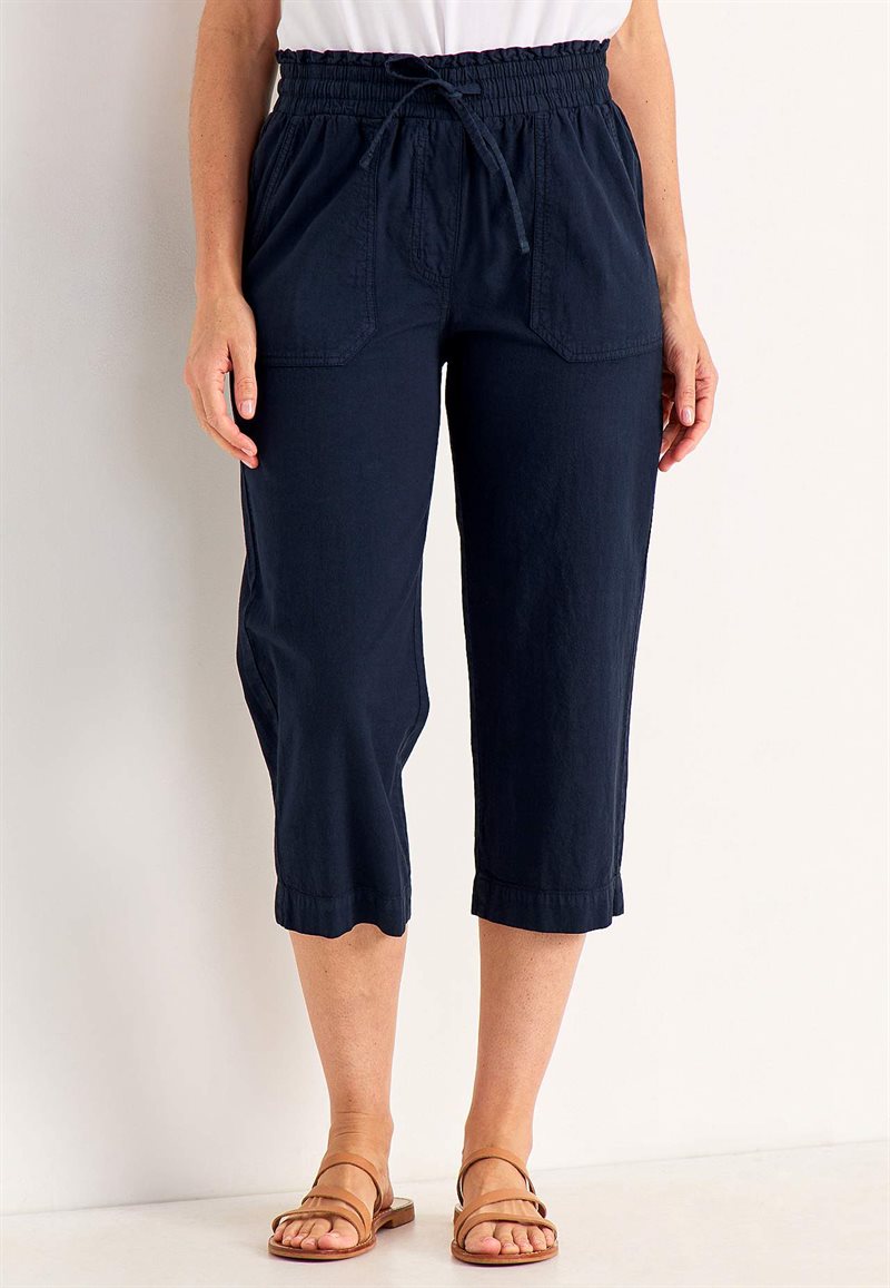 Capribukser i vasket bomuld Jade