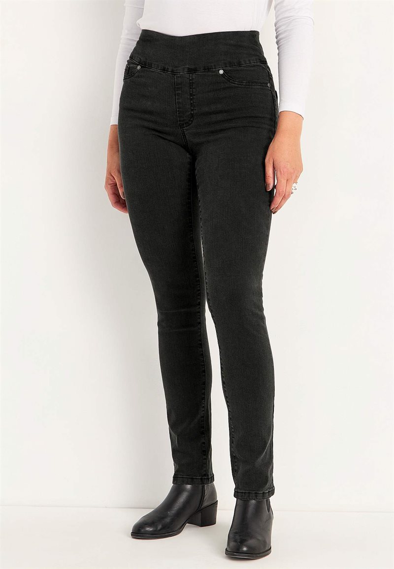 Elastisk jegging med høj elastisk talje