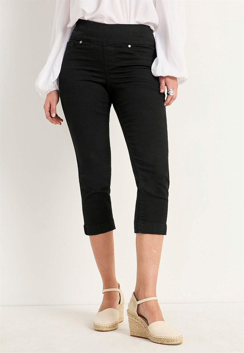 Superkomfortable caprijeggings i denim Elin