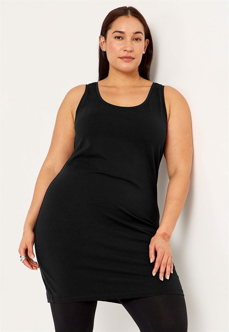 Lang negligé i økologisk bomuld