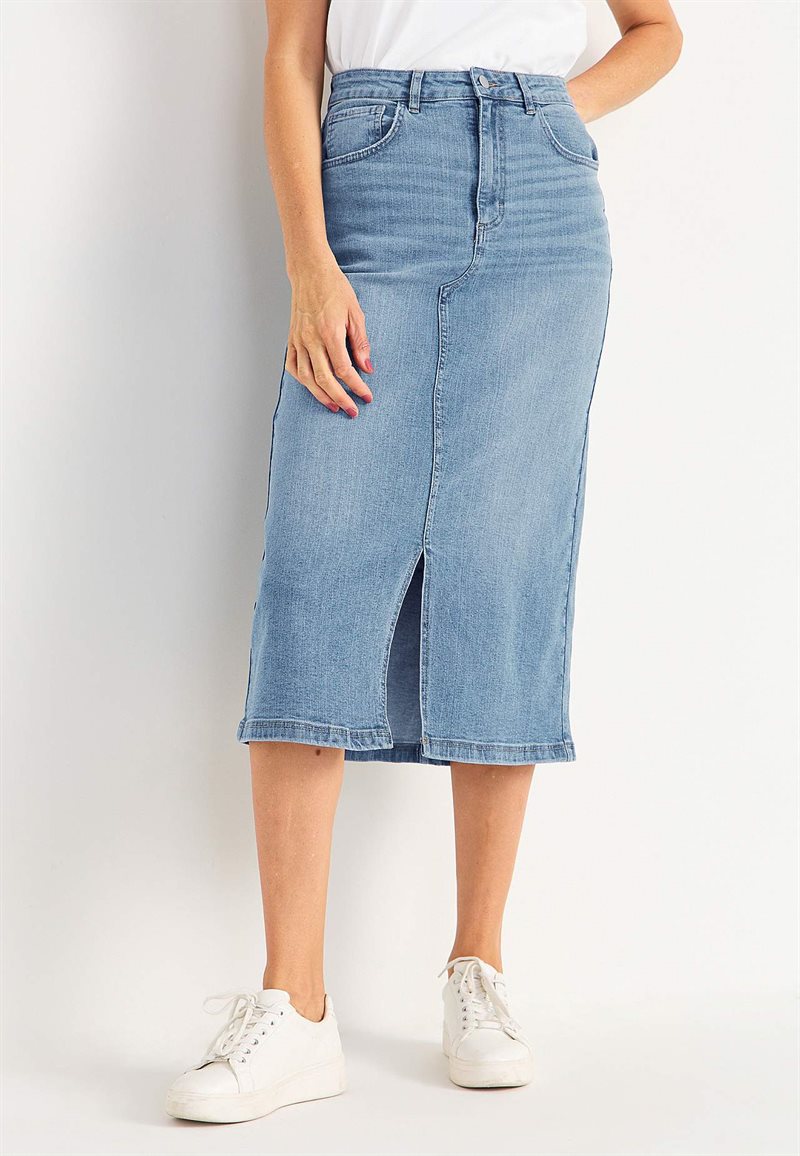 Cowboynederdel med slids foran