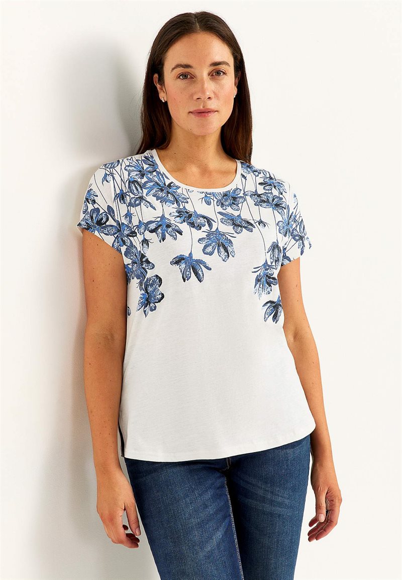 Jerseytop med korte ærmer