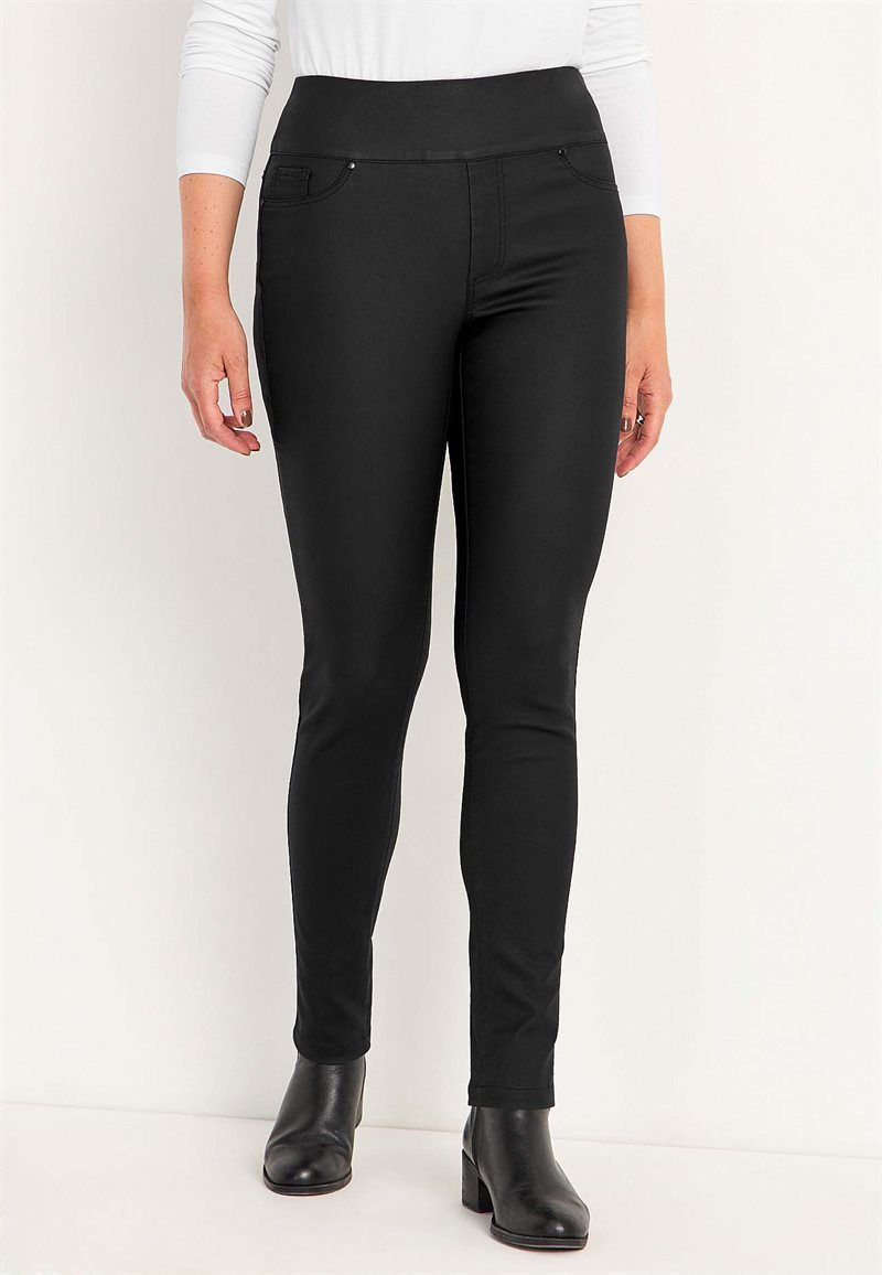 Belagt jegging med smalle ben