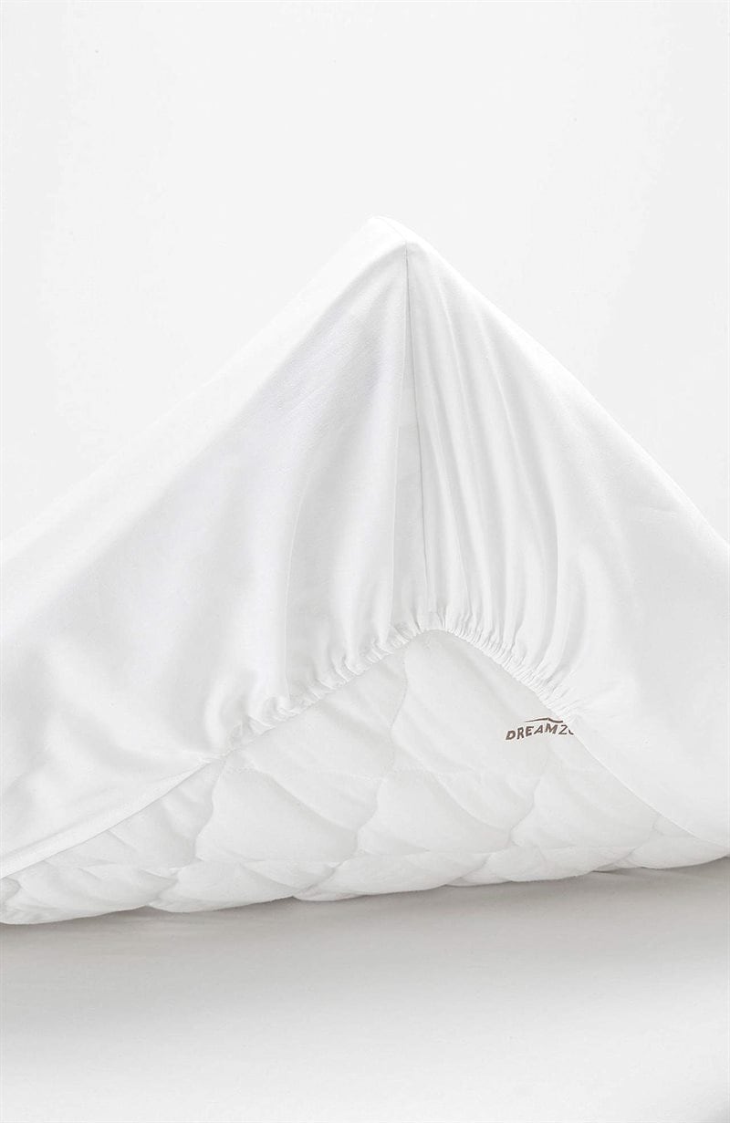 Faconsyet lagen i satin Økologisk bomuld