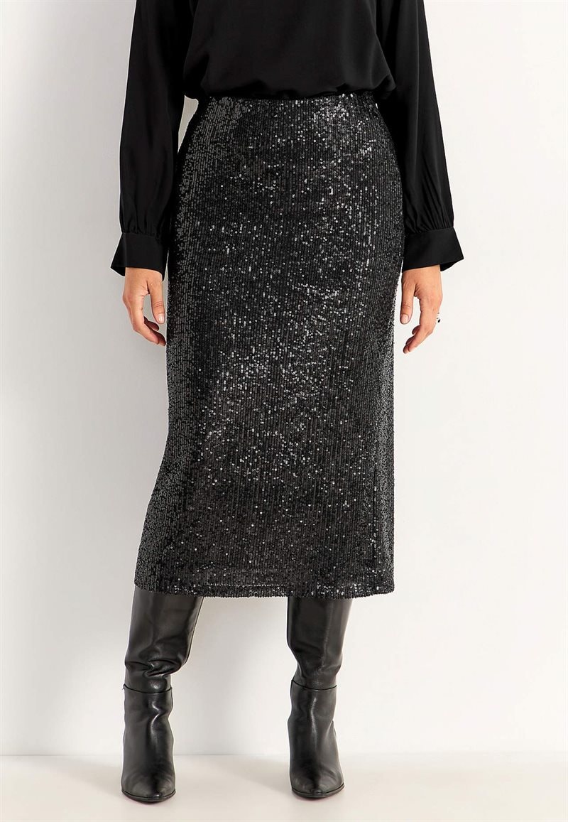 Luksuriøs pailletnederdel