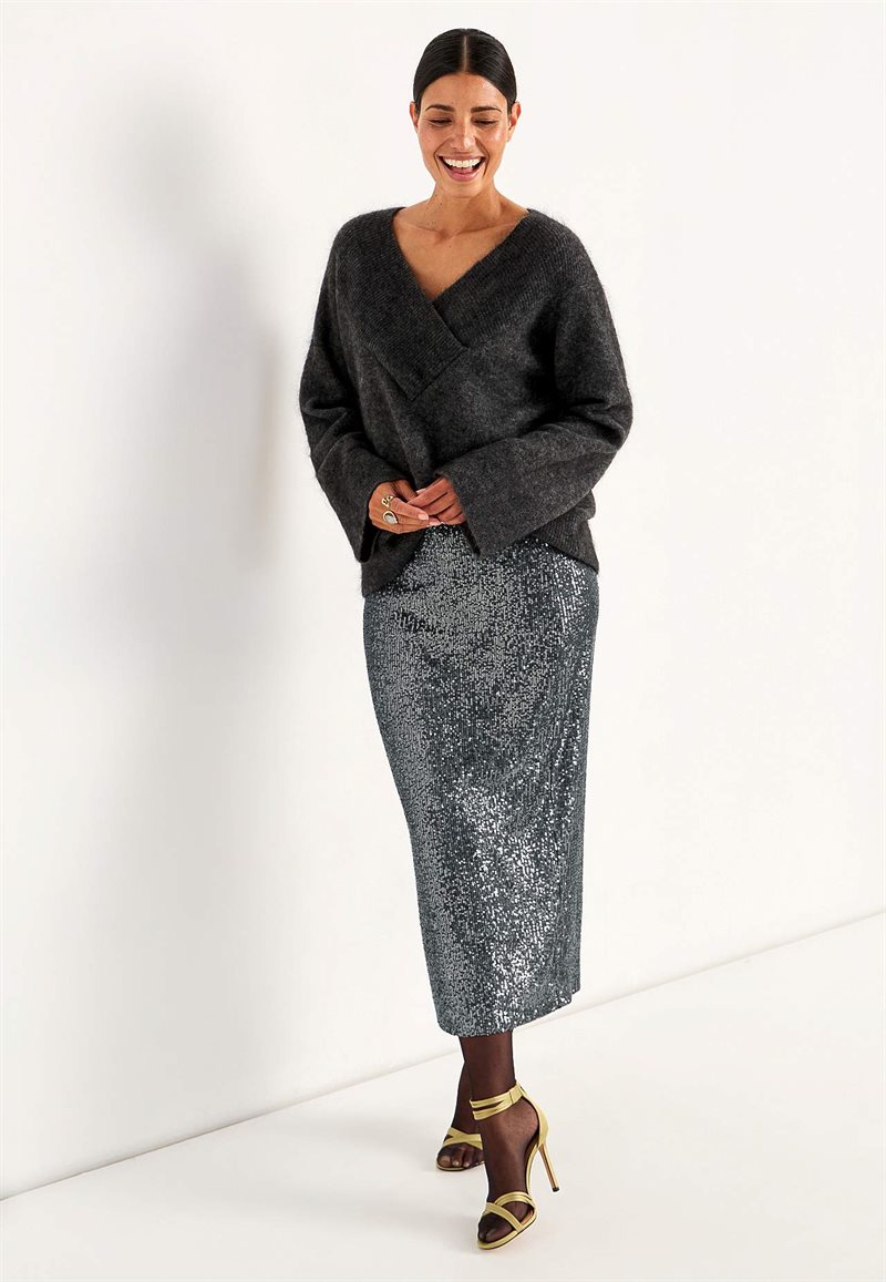 Luksuriøs pailletnederdel