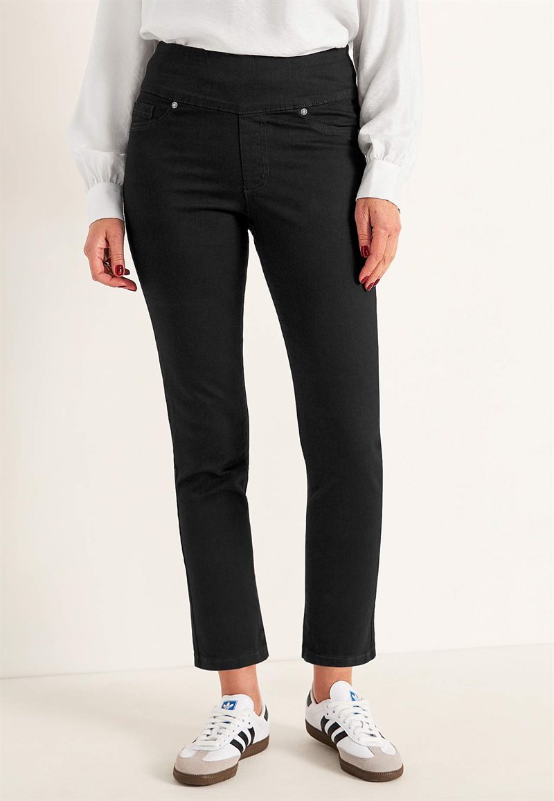 Superkomfortable ankeljeans i denim Elin