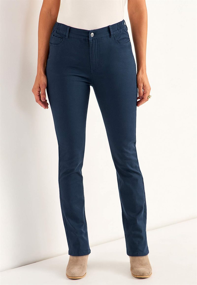 Jeans med elastisk talje