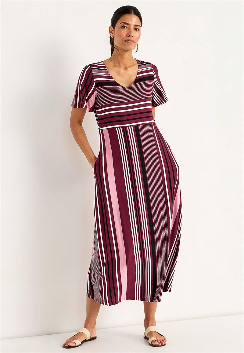 Mønstret viskosekjole