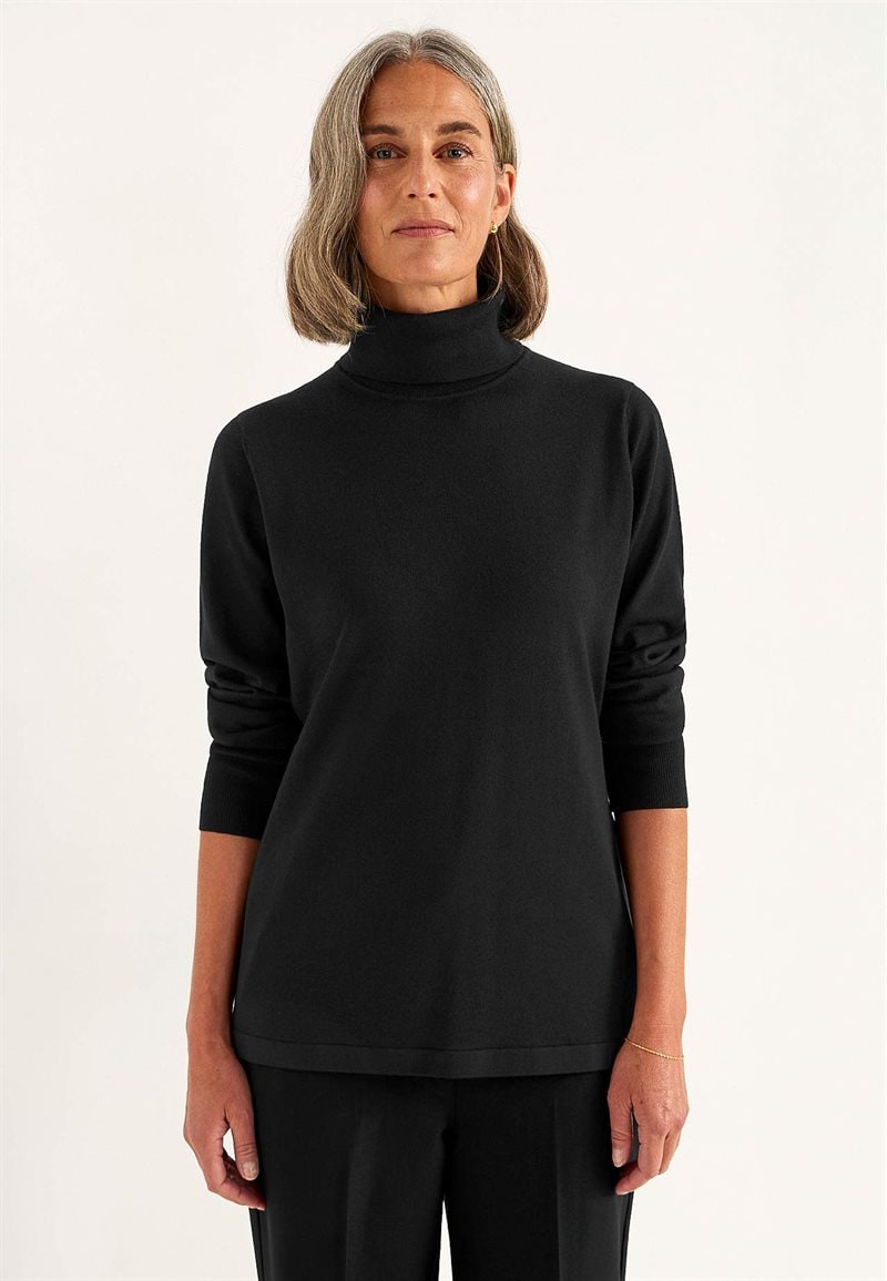 Turtleneck Premium trøje i merinould