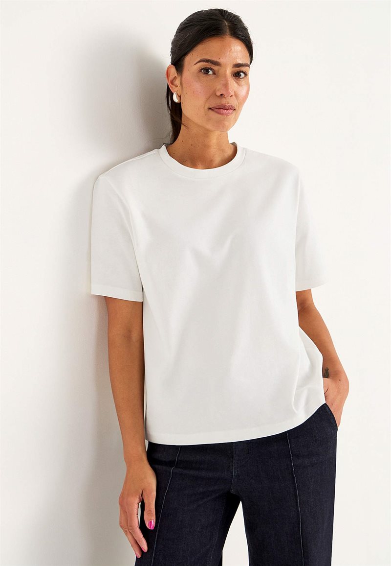 T-shirt i kraftig bomuldsjersey