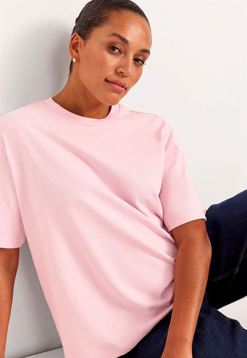 T-shirt i kraftig bomuldsjersey