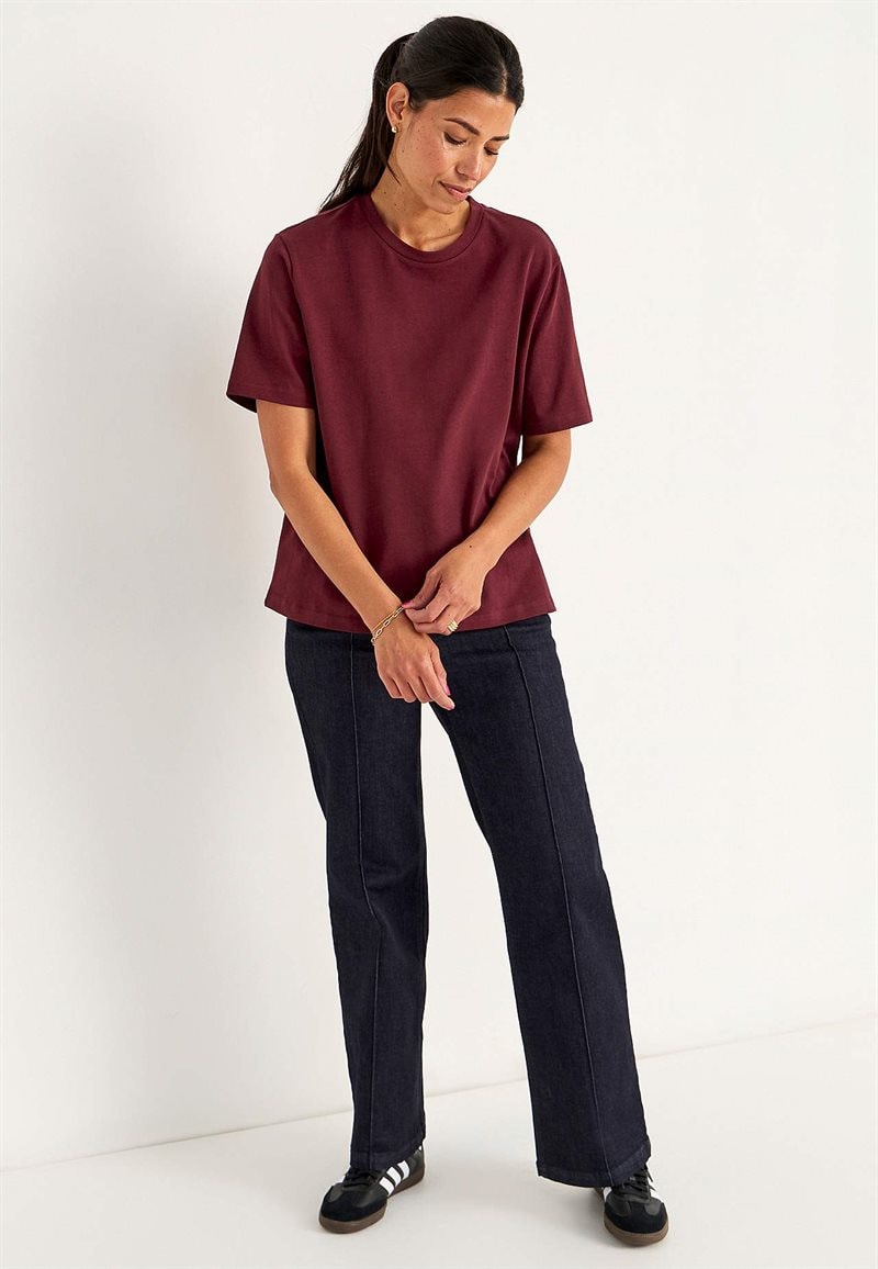 T-shirt i kraftig bomuldsjersey