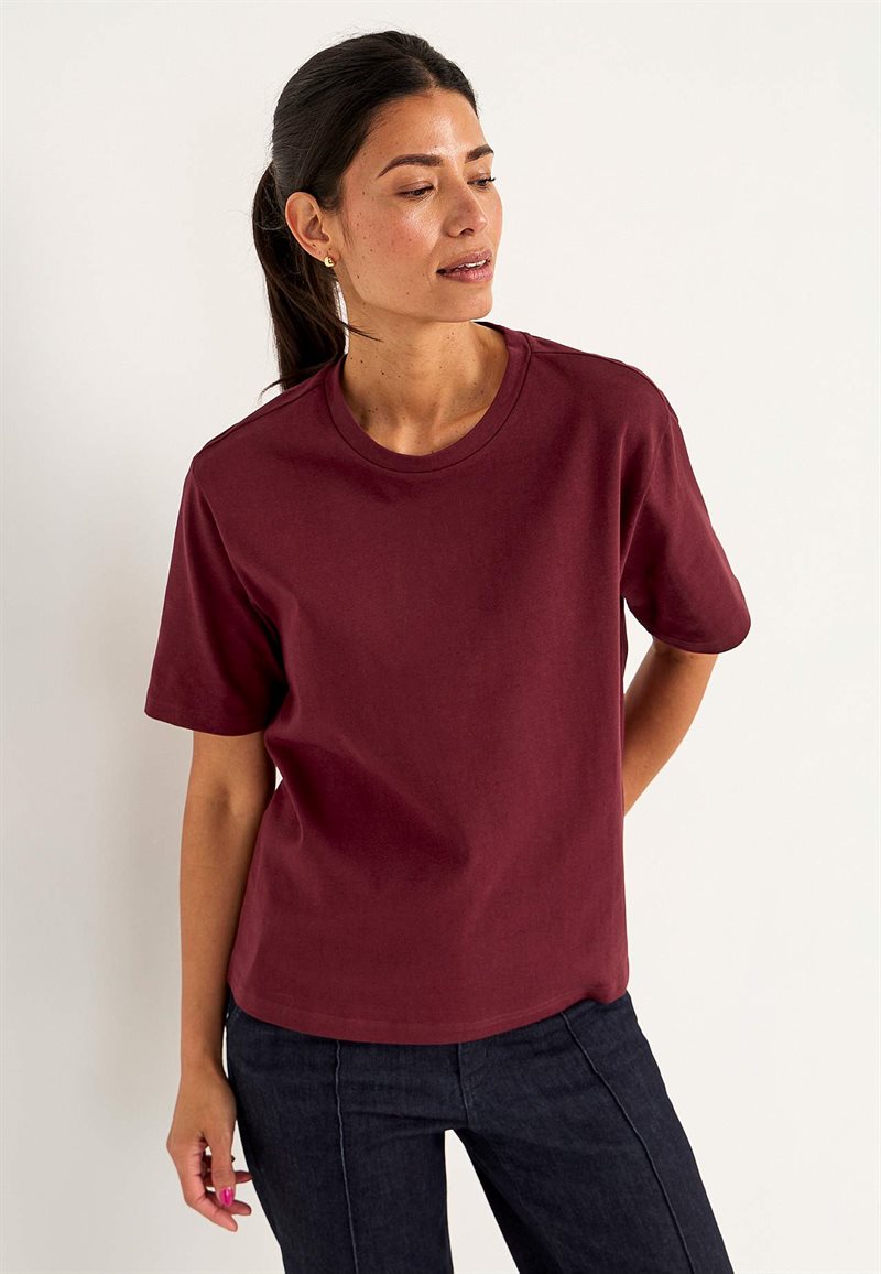 T-shirt i kraftig bomuldsjersey