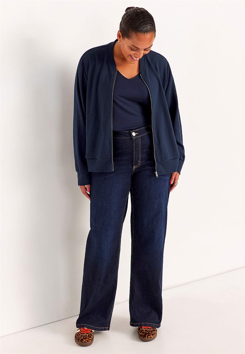 Bomberjakke i jersey