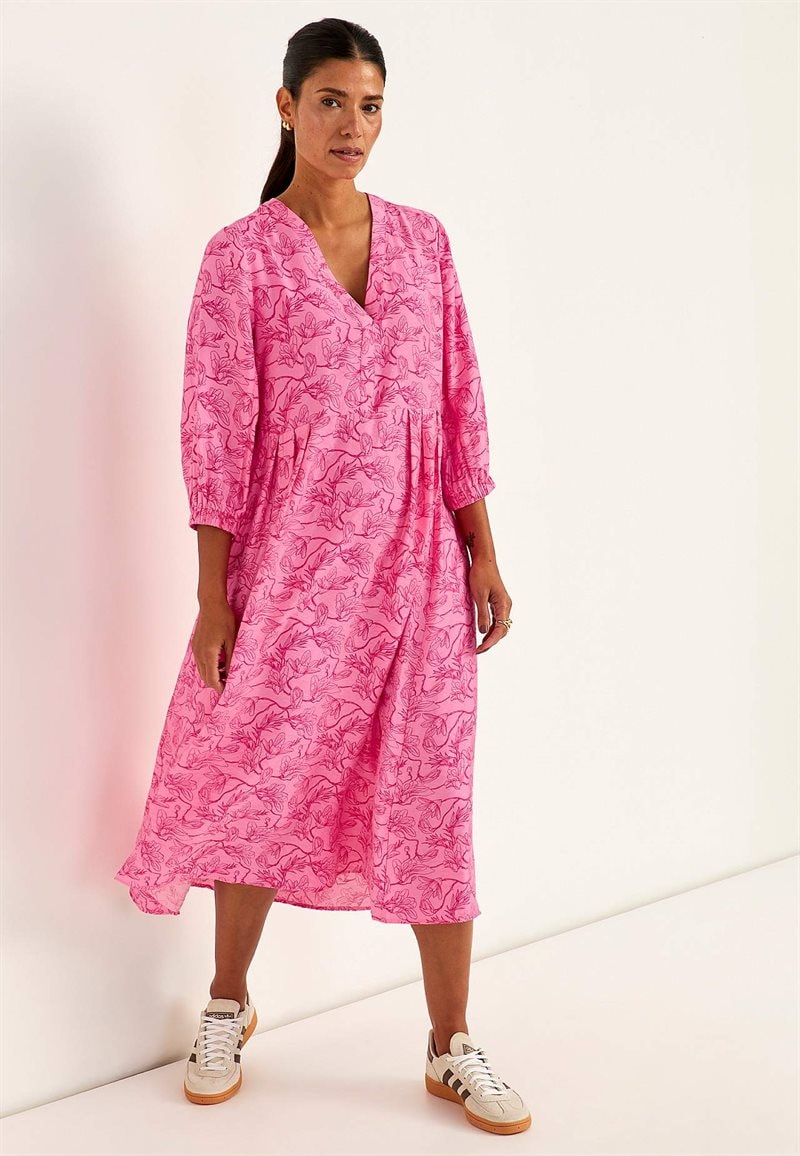 Vævet, mønstret kjole