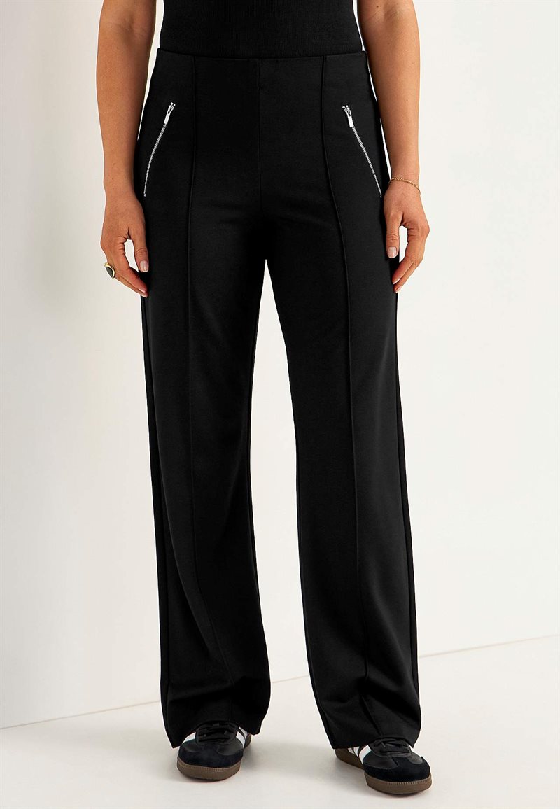 Brede bukser i Punto di Roma jersey Lisa