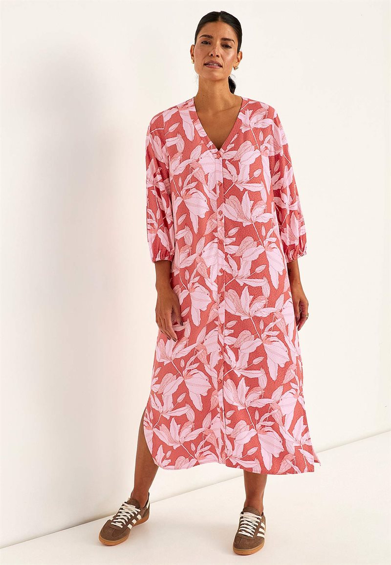 Vævet kjole med lommer