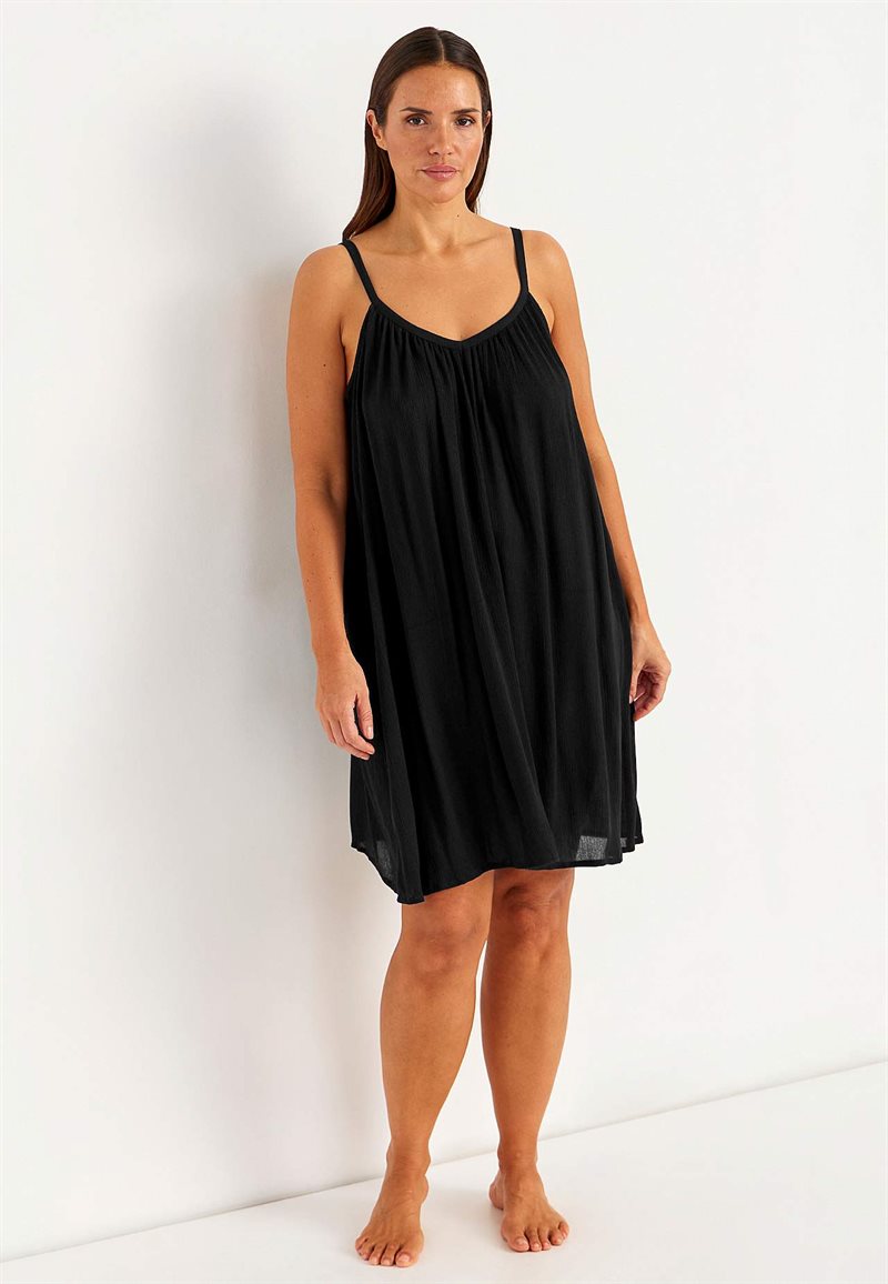 Strandkjole i viskosecrepe