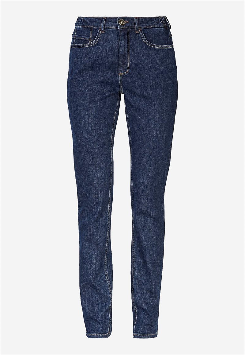 Jeans med elastik i siderne