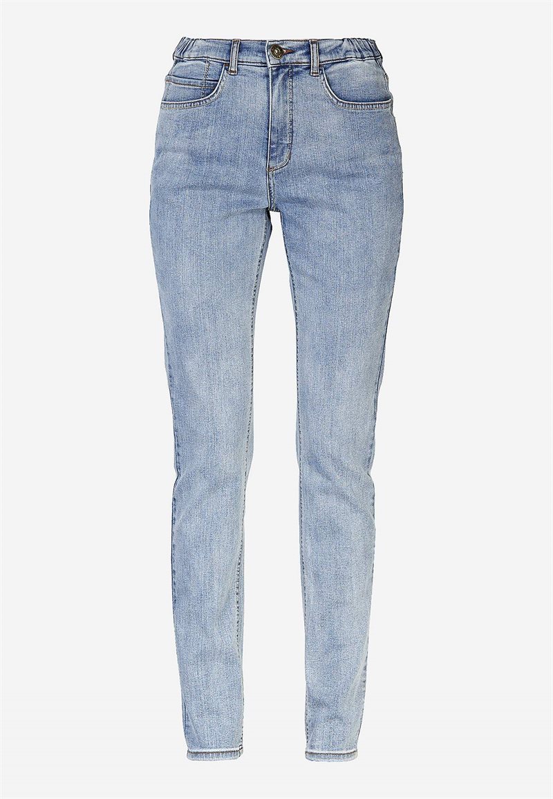 Jeans med elastik i siderne