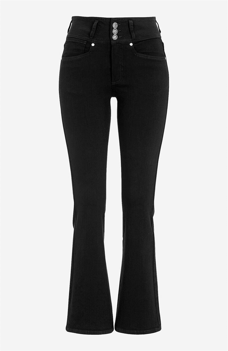 Bootcut jeans med høj talje