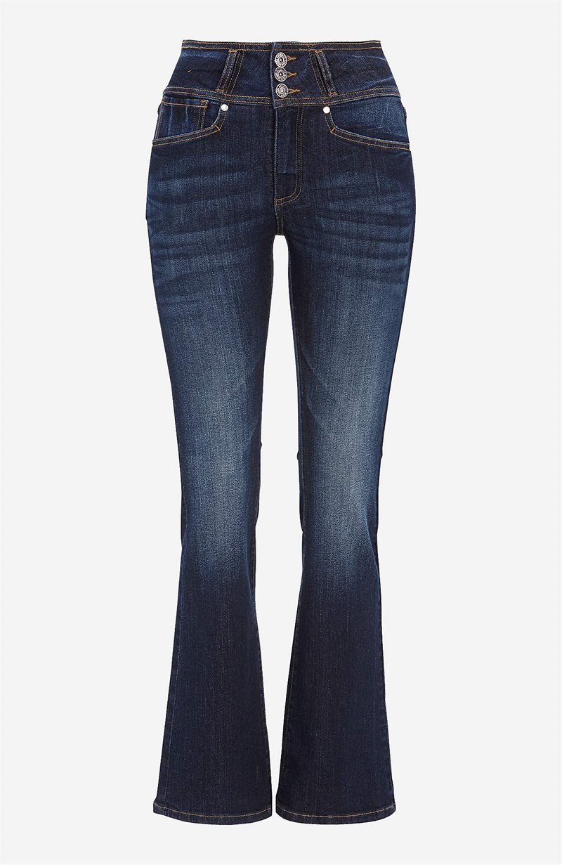 Bootcut jeans med høj talje