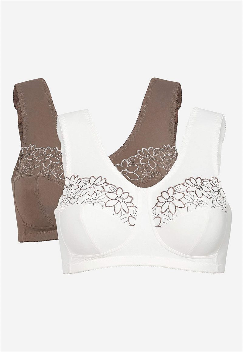 Soft BH med broderi Lily 2-pack