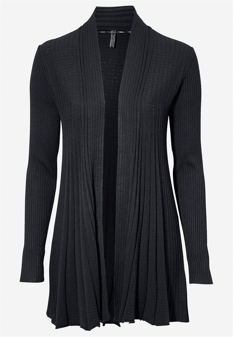 Lang, ribbet cardigan