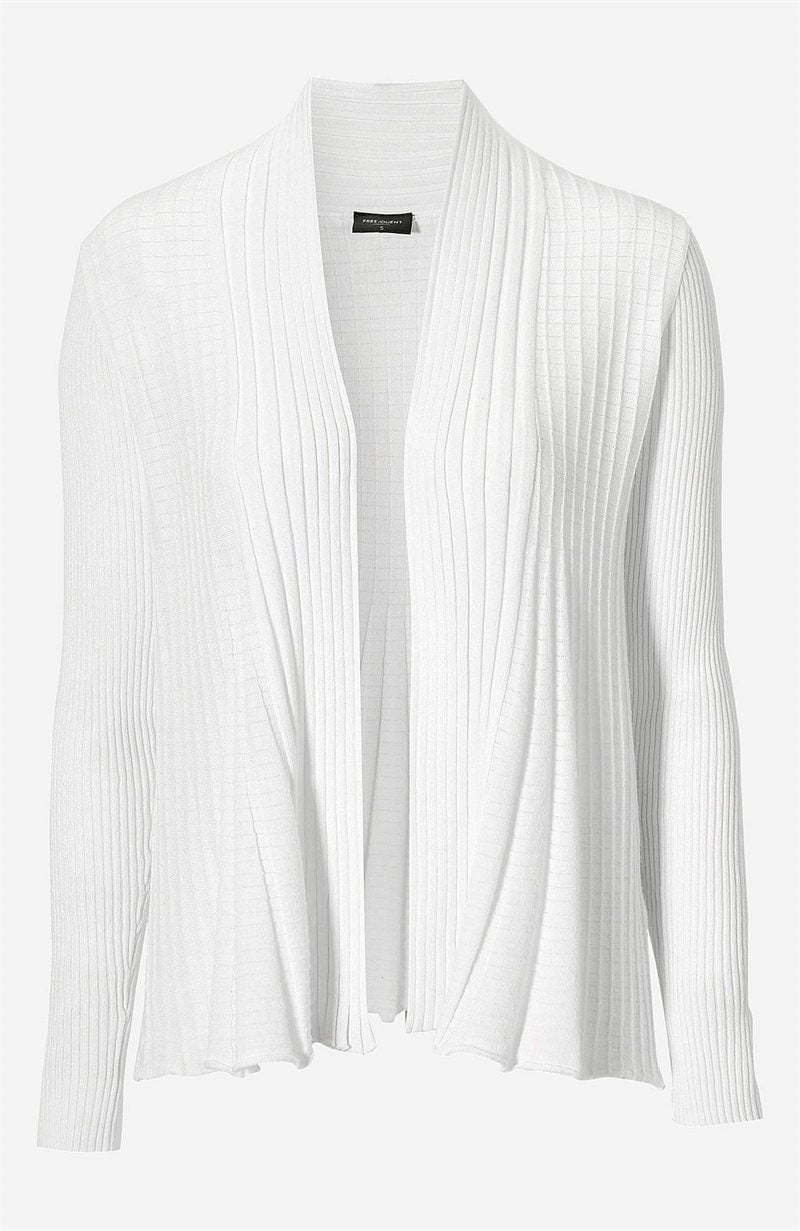 Ribbet, åben cardigan