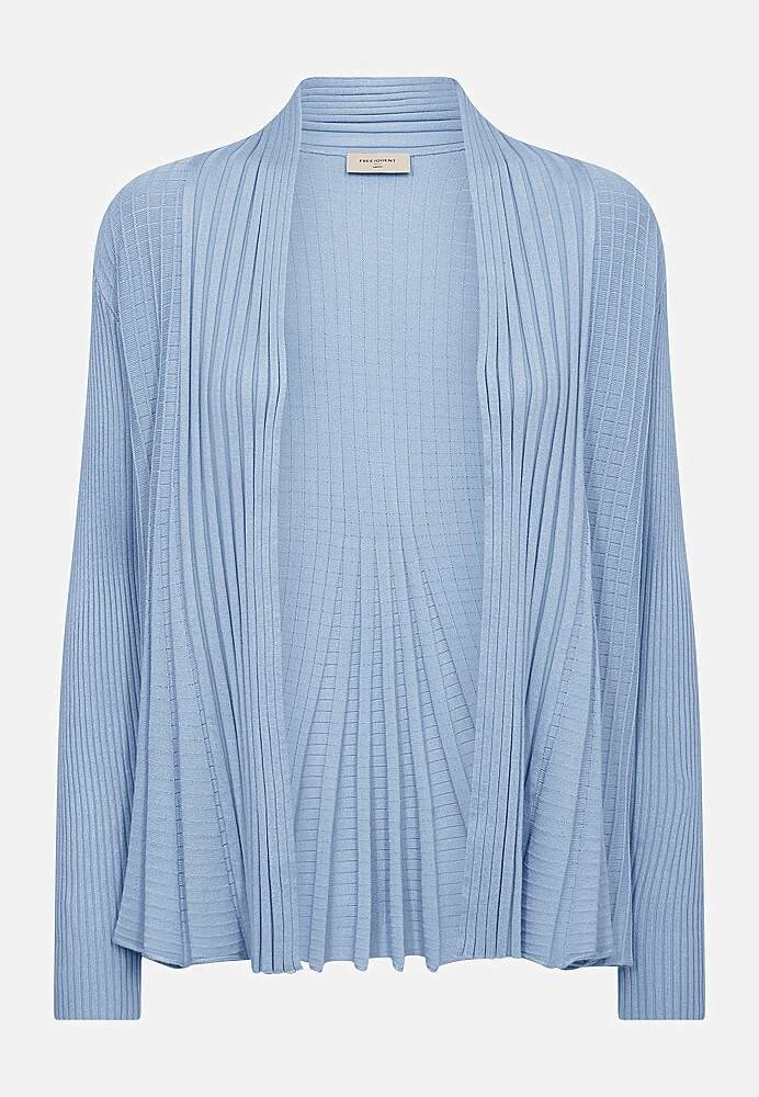Ribbet, åben cardigan