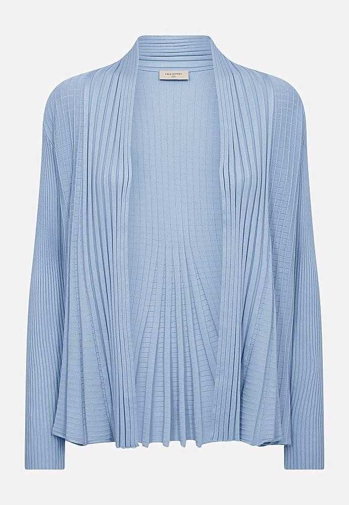 Ribbet, åben cardigan