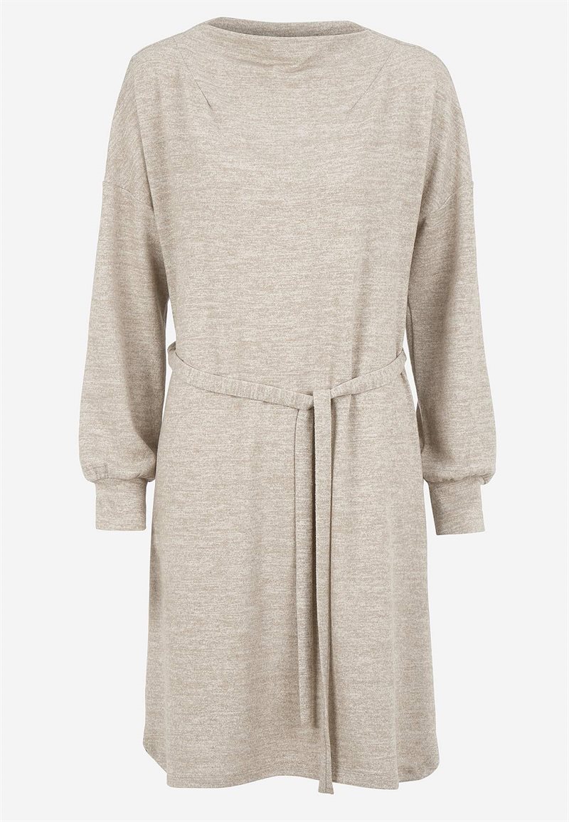 Jerseykjole med bindebælte