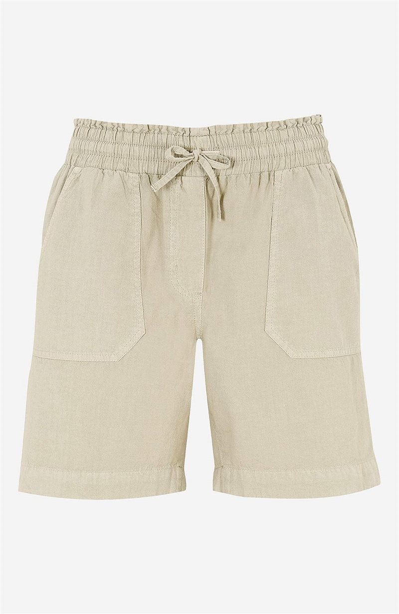 Shorts i vasket bomuld Shorts i vasket bomuld