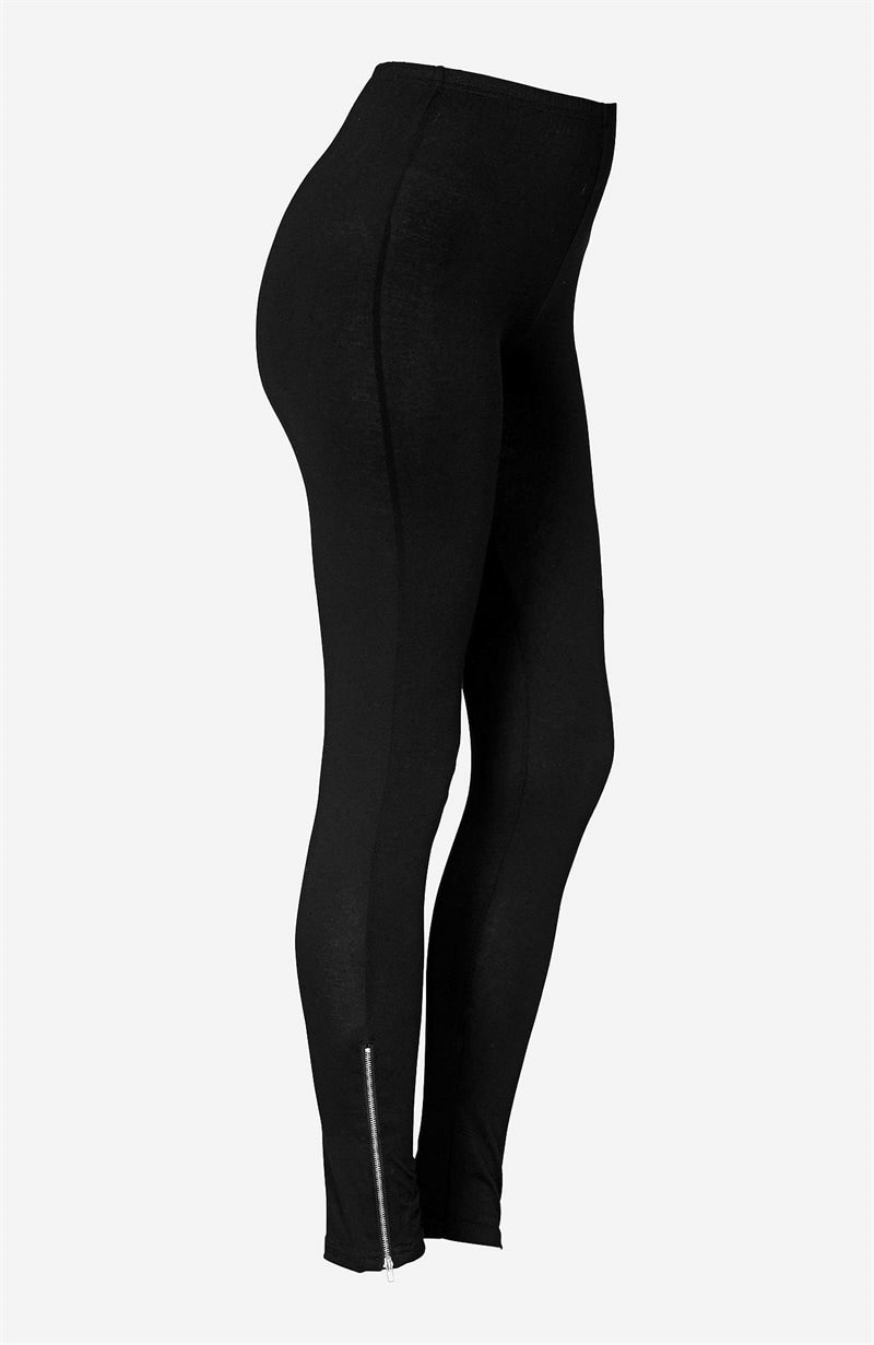Leggings med lynlåse
