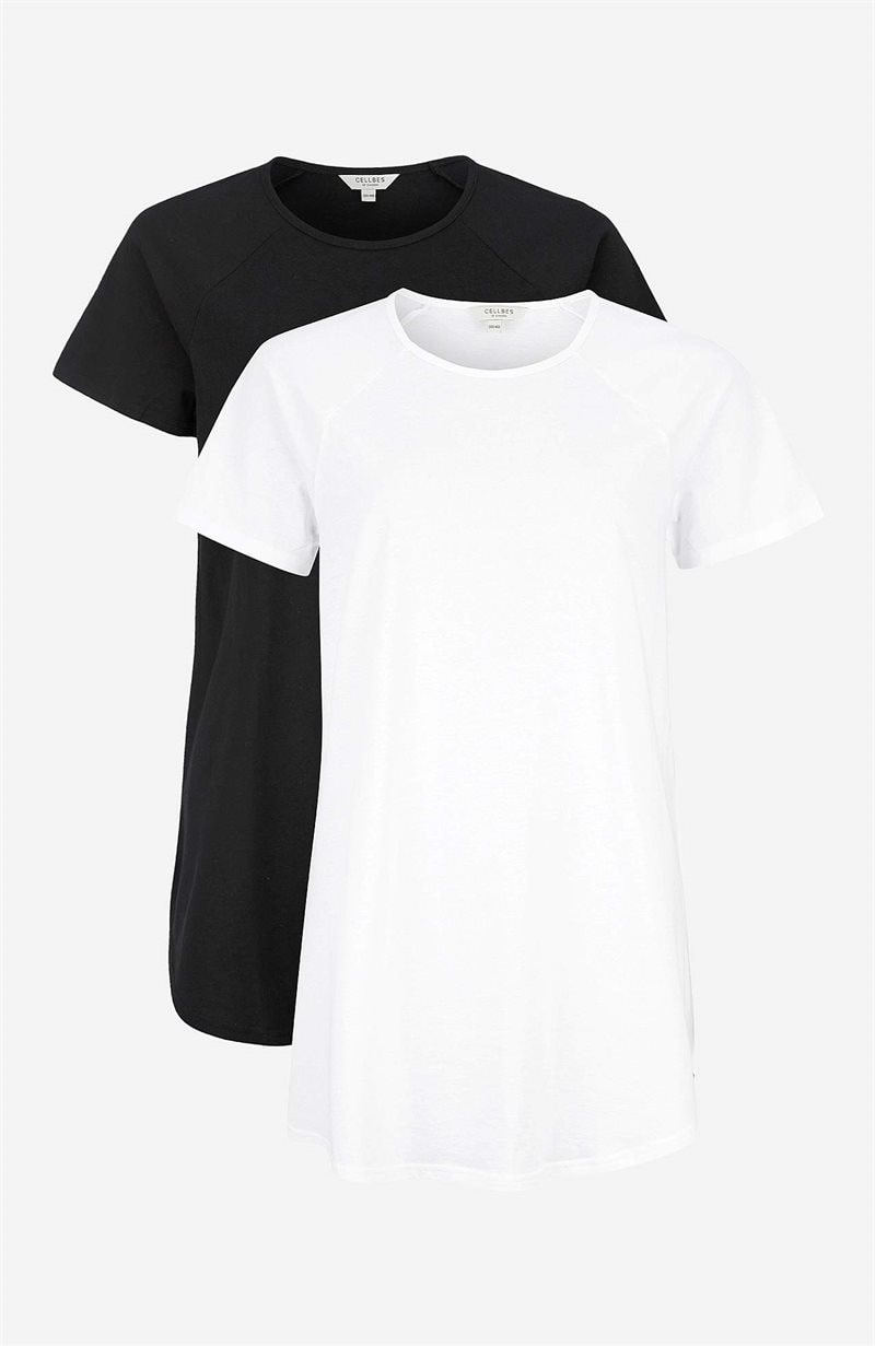 Tunika i økologisk bomuld Alex 2-pack