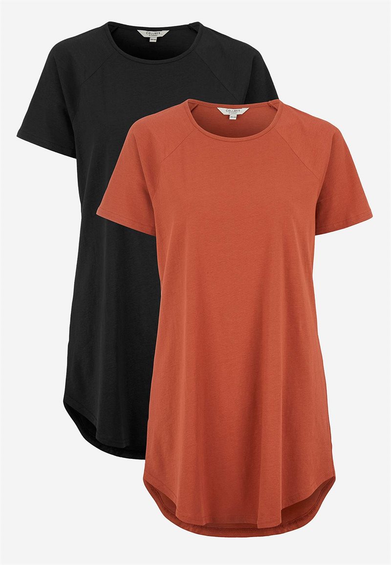 Tunika i økologisk bomuld 2-pack