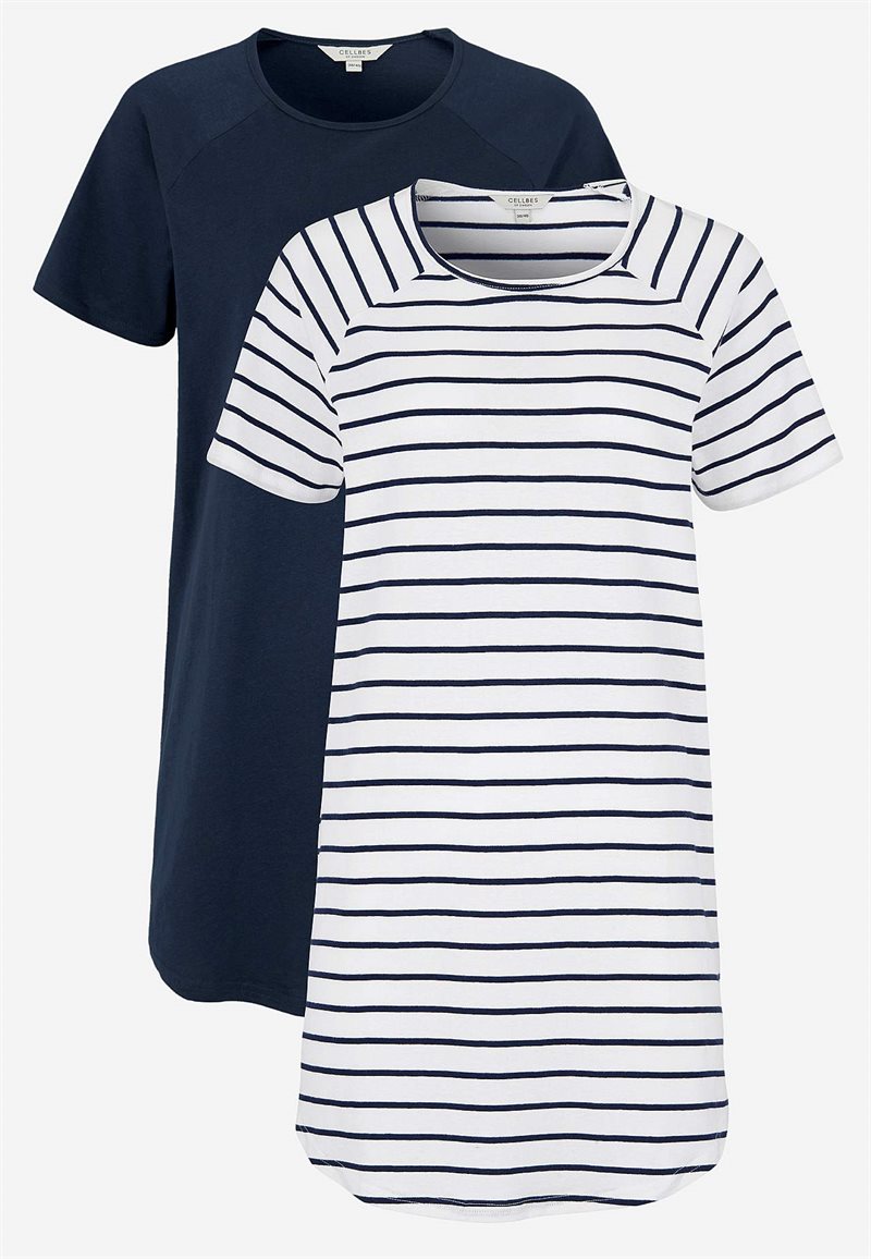 Tunika i økologisk bomuld Alex 2-pack