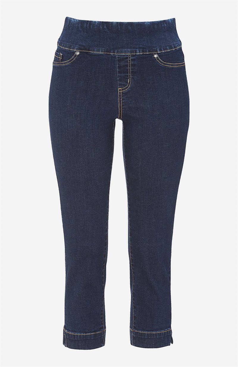Superkomfortable caprijeggings i denim Elin