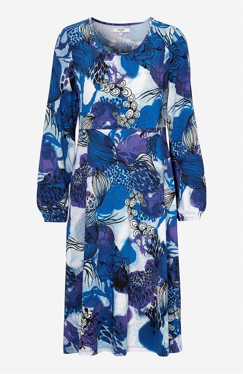 Mønstret jerseykjole