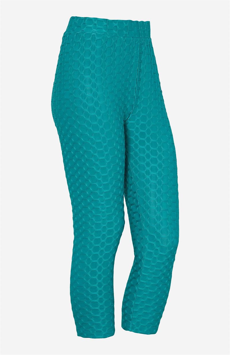 Capri leggings med strukturmønster