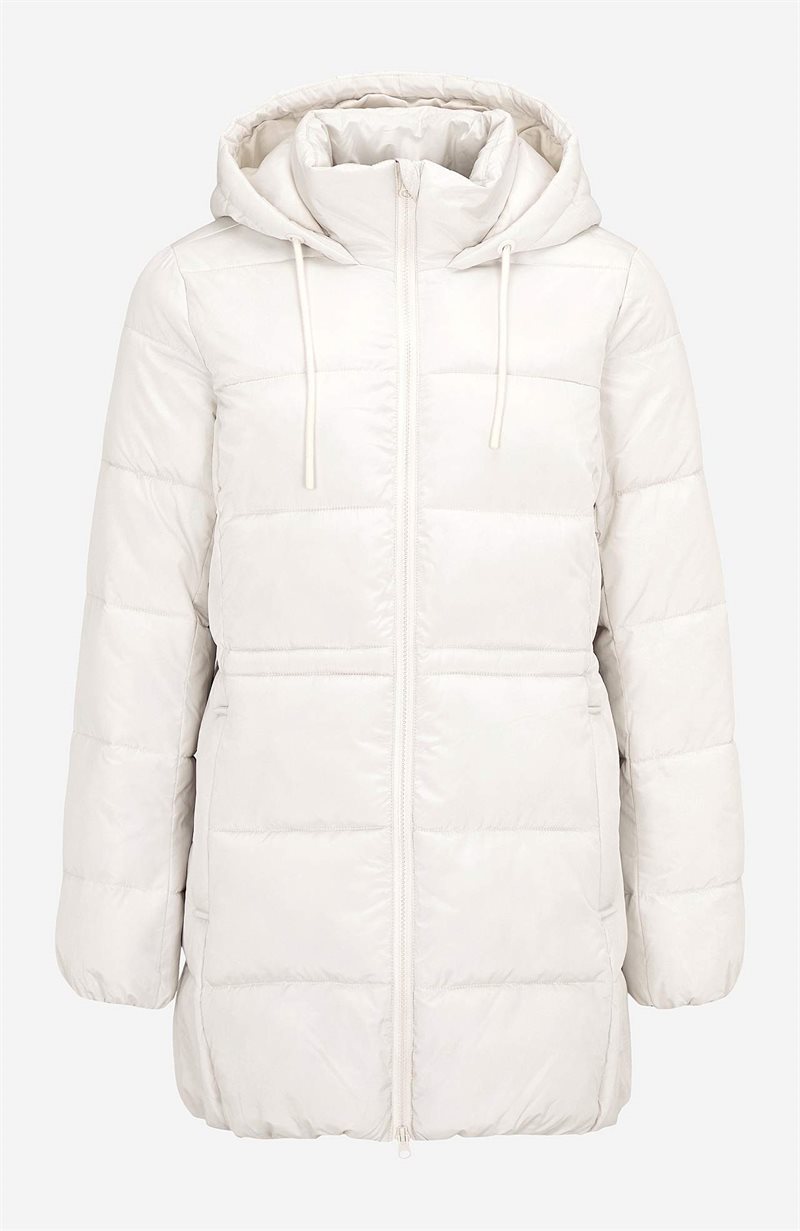 Varmt foret jakke med hætte