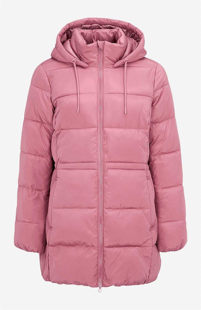 Varmt foret jakke med hætte